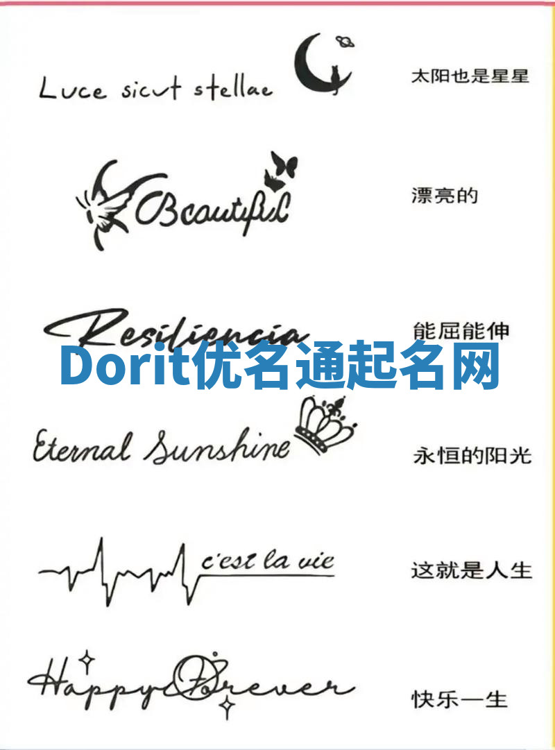Dorit优名通起名网 Dorit优名通起名网