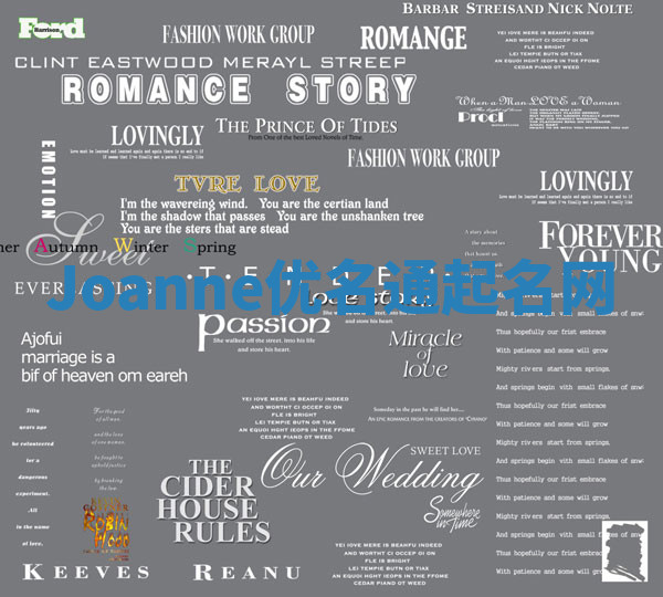 Joanne优名通起名网