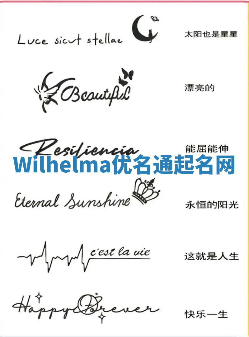Wilhelma优名通起名网 Wilhelma优名通起名网